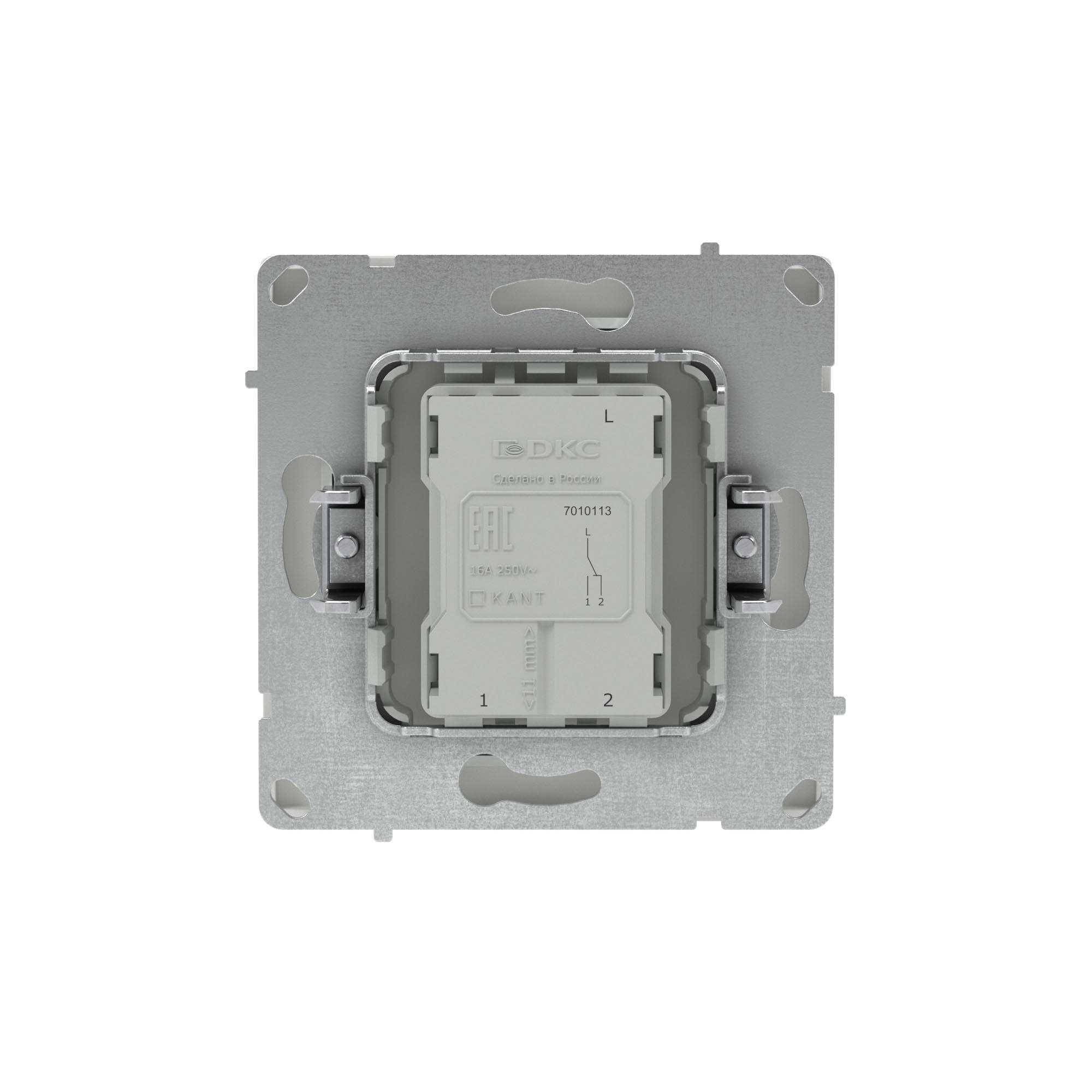 Переключатель одноклавишный, KANT, белый песок DKC 7010113