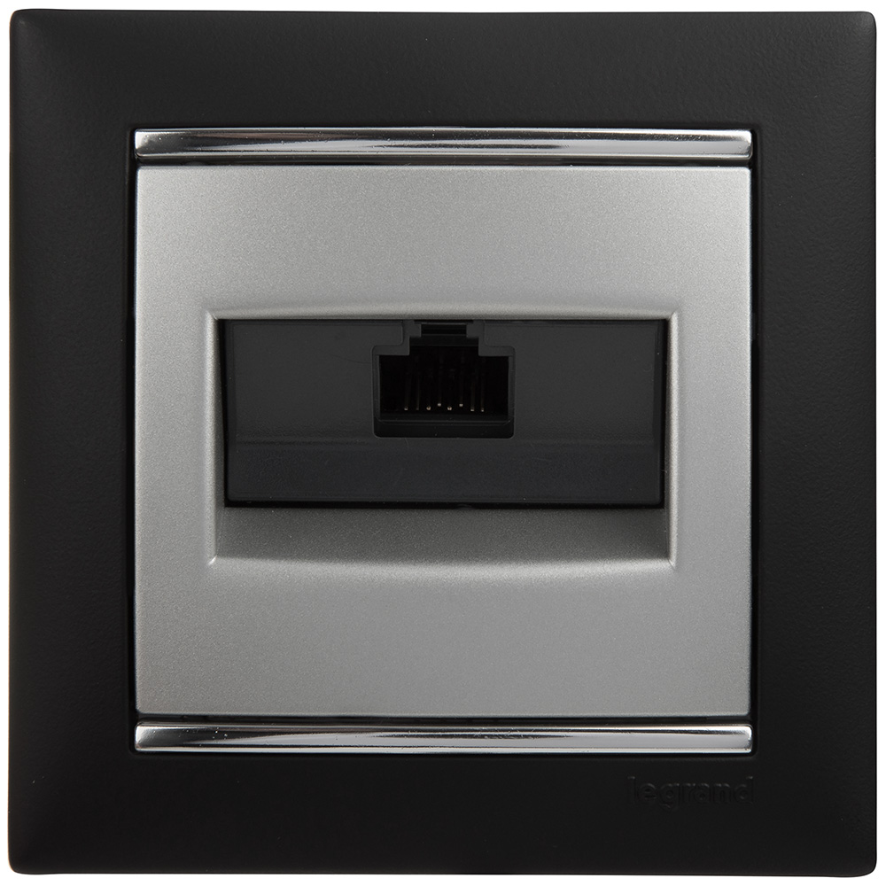 VALENA Рамка 1 пост ноктюрн/серебро Legrand/Daccord 770391