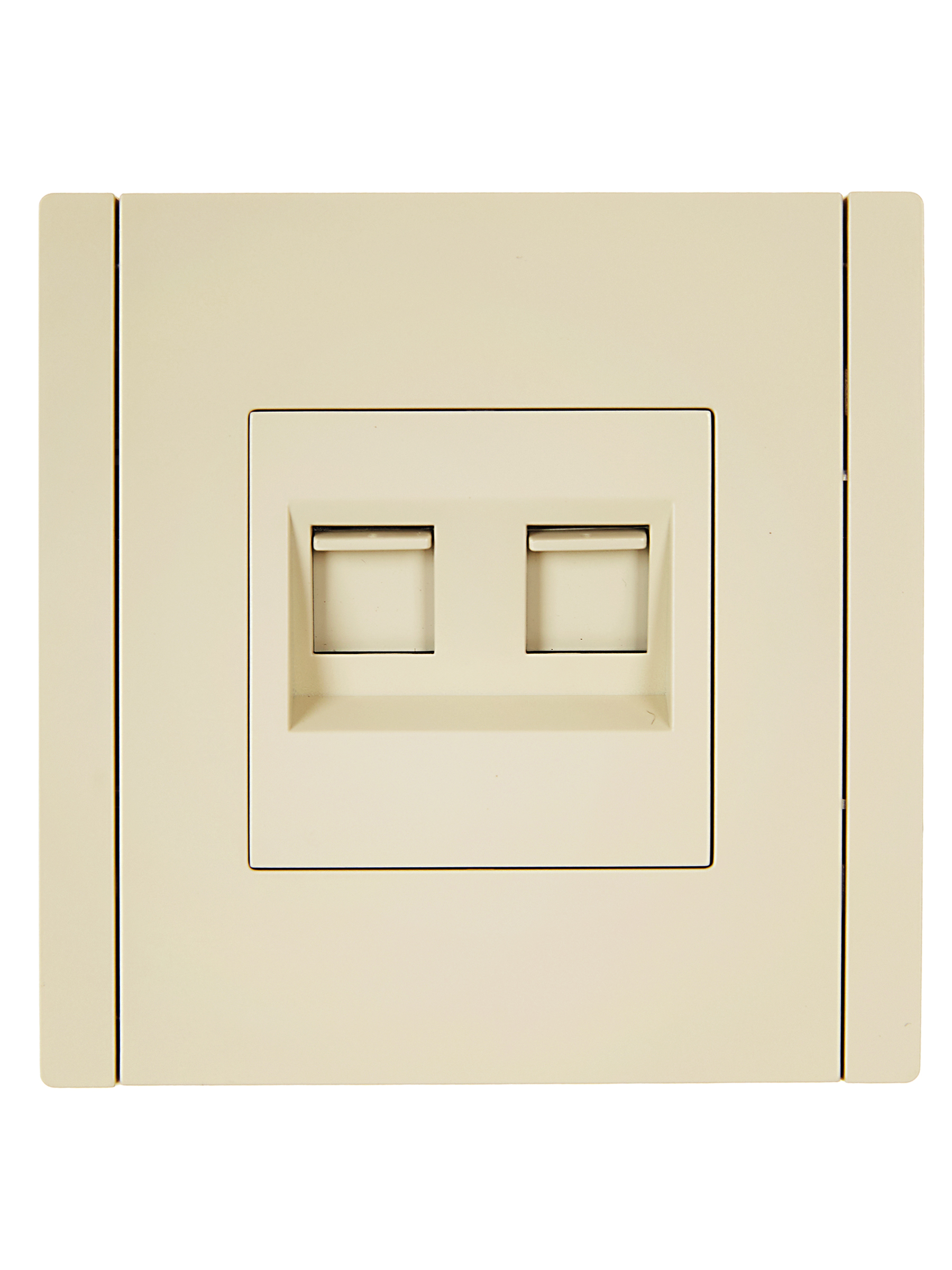 FORTE&PIANO Розетка компьютерная двойная RJ45 кат.5E FP433 ваниль IEK FP-K20-1-K10