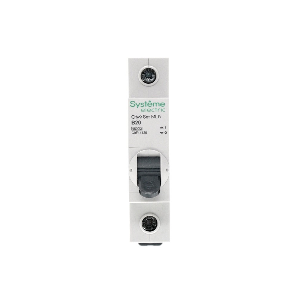 Выключатель автоматический однополюсный 20А B 4.5kA 230В City9 Set Systeme Electric C9F14120