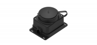 Розетка 2К+З открытой установки каучуковая 16А/250В IP44 Чёрная MultiSet Systeme Electric MST4003BK