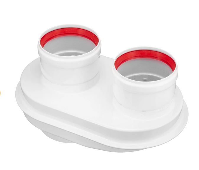 Адаптер перехода с d 60/100 мм на d 80 мм УТДК 01.26.000.000