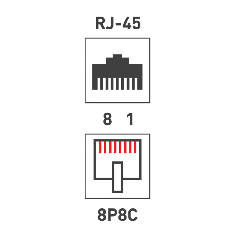Розетка компьютерная 1 порт RJ-45 (8P8C) cat 5e внешняя, REXANT 03-0121