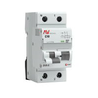 Автомат дифференциальный DVA-6 1P+N 10А (C) 30мА (A) 6кА AVERES EKF rcbo6-1pn-10C-30-a-av