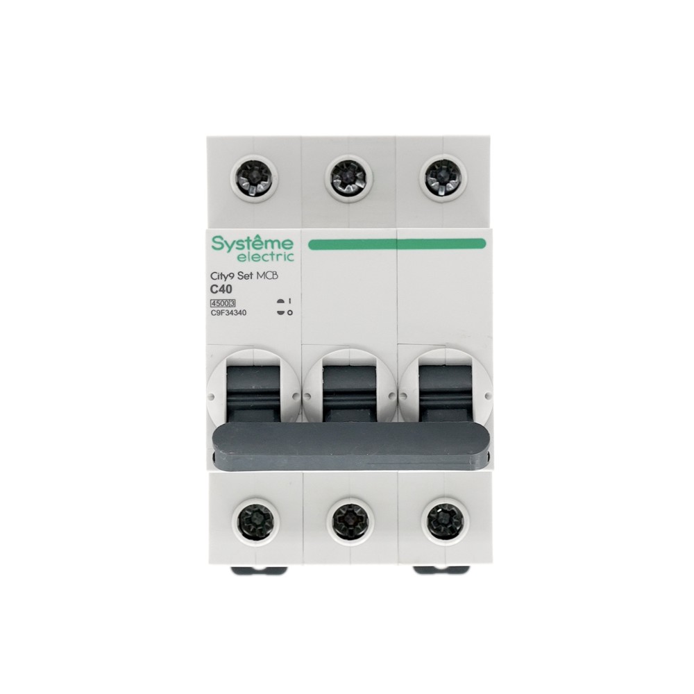 Выключатель автоматический трехполюсный 40А С 4.5kA 400В City9 Set Systeme Electric C9F34340