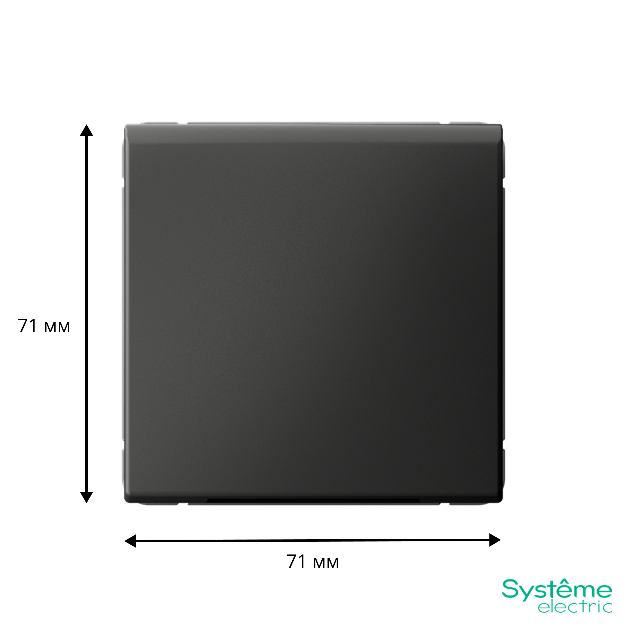 ARTGALLERY вывод кабеля, механизм, базальт Systeme Electric GAL001499