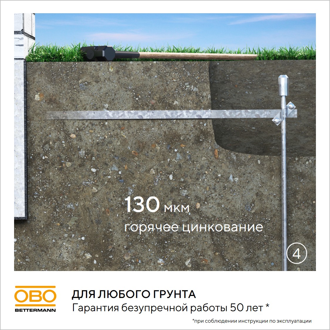 Комплект заземления 6м OBO Bettermann EK 219 20 ST FT 5000756