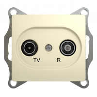GLOSSA Розетка TV-R проходная 4DB бежевый в рамку Schneider Electric GSL000295