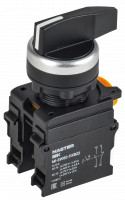 Переключатель длин. ручка 2 полож. возв. 1NO+1NC MASTER IEK MI-SW60-11XB22-3-25-2-K02