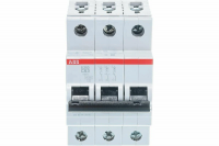 Выключатель автоматический трехполюсный 63А С S203 6кА ABB 2CDS253001R0634