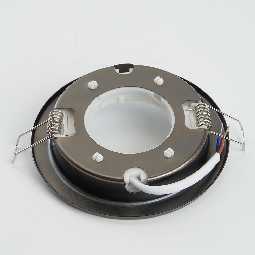 Светильник ДВО-15w GX53 без лампы черный хром FERON DL53 чер.хр. 28947