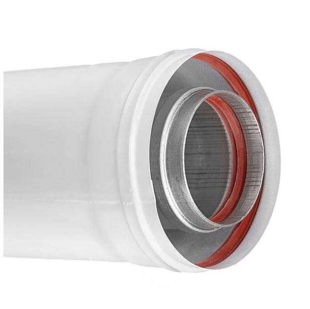 Удлинение коаксиальное d 60/100 мм L 1000 мм УТДК 01.01.002.000