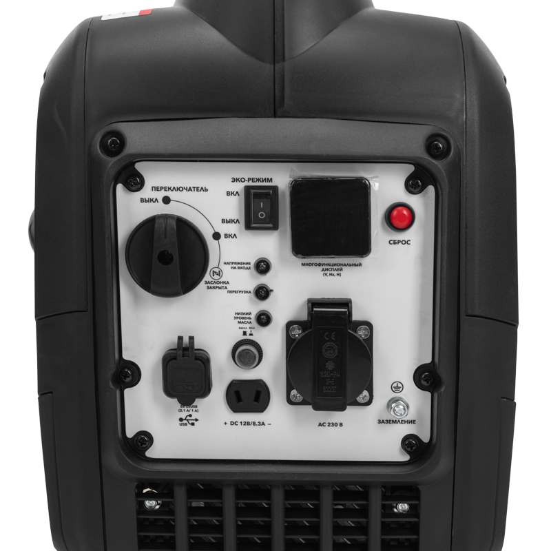 Генератор инверторный KR2200I 2,2кВт 230 4л закрытый корпус, ручной старт Kranz KR-16-1141