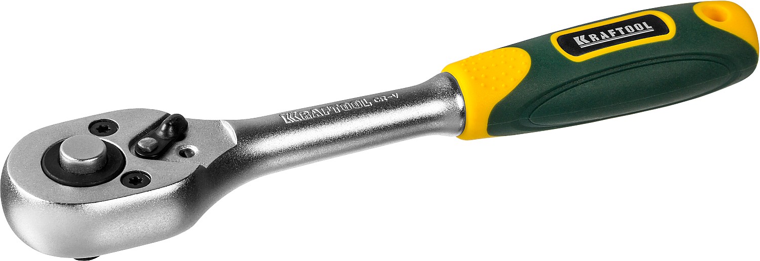 Трещотка для торцовых головок ''EXPERT'', Сr-V сталь, 72 зубца, 1/4'' KRAFTOOL 27791-1/4_z02