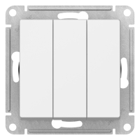 ATLASDESIGN 3-клавишный ВЫКЛЮЧАТЕЛЬ, сх.1+1+1, 10АХ, механизм, ЛОТОС Systeme Electric ATN001331