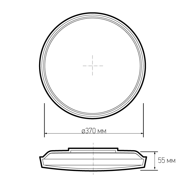 Светильник светодиодный ДБО-48w OPAL 4000К черный 3840Лм IP20 JazzWay 5060968