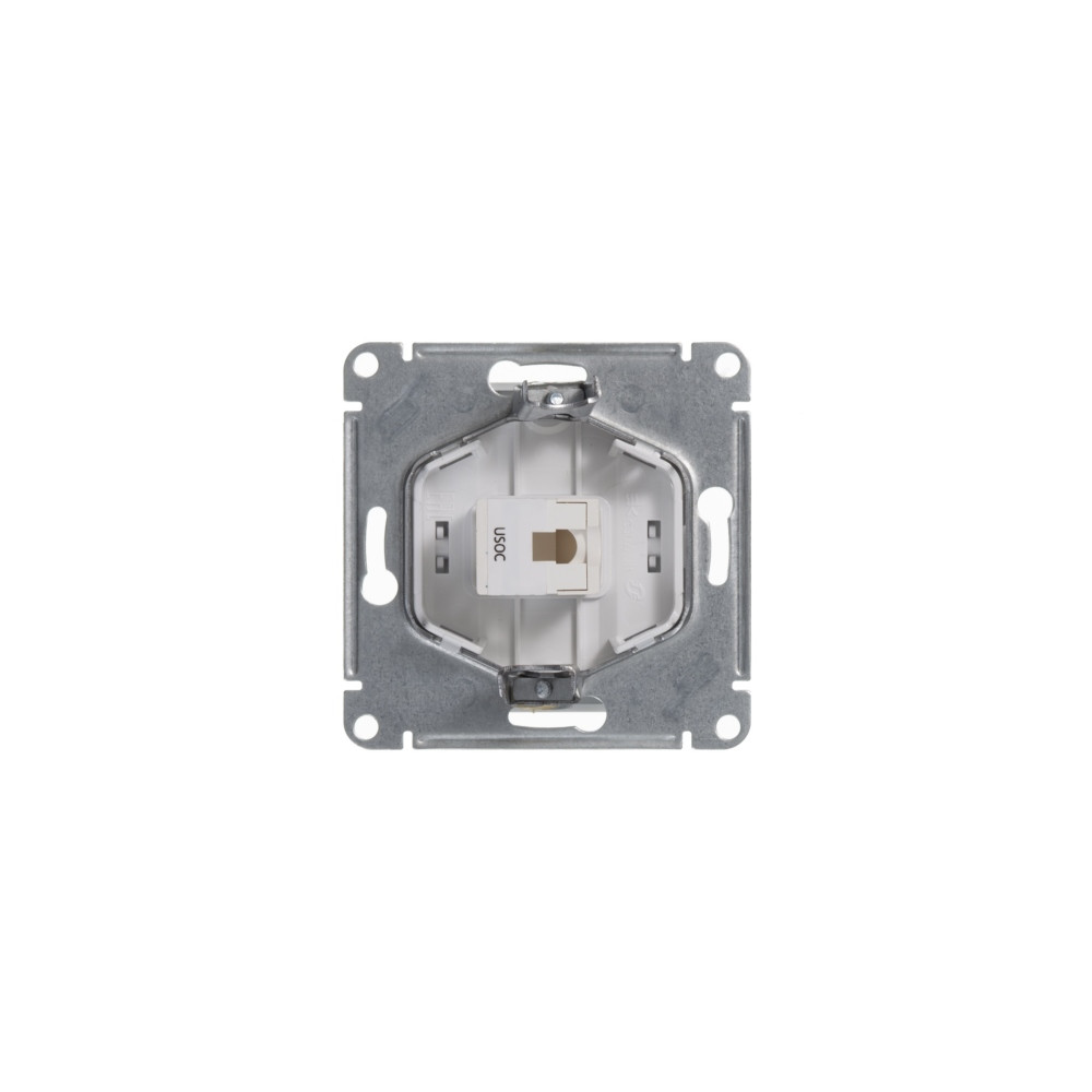 GLOSSA Розетка телефонная RJ11 в рамку белая Systeme Electric GSL000181T