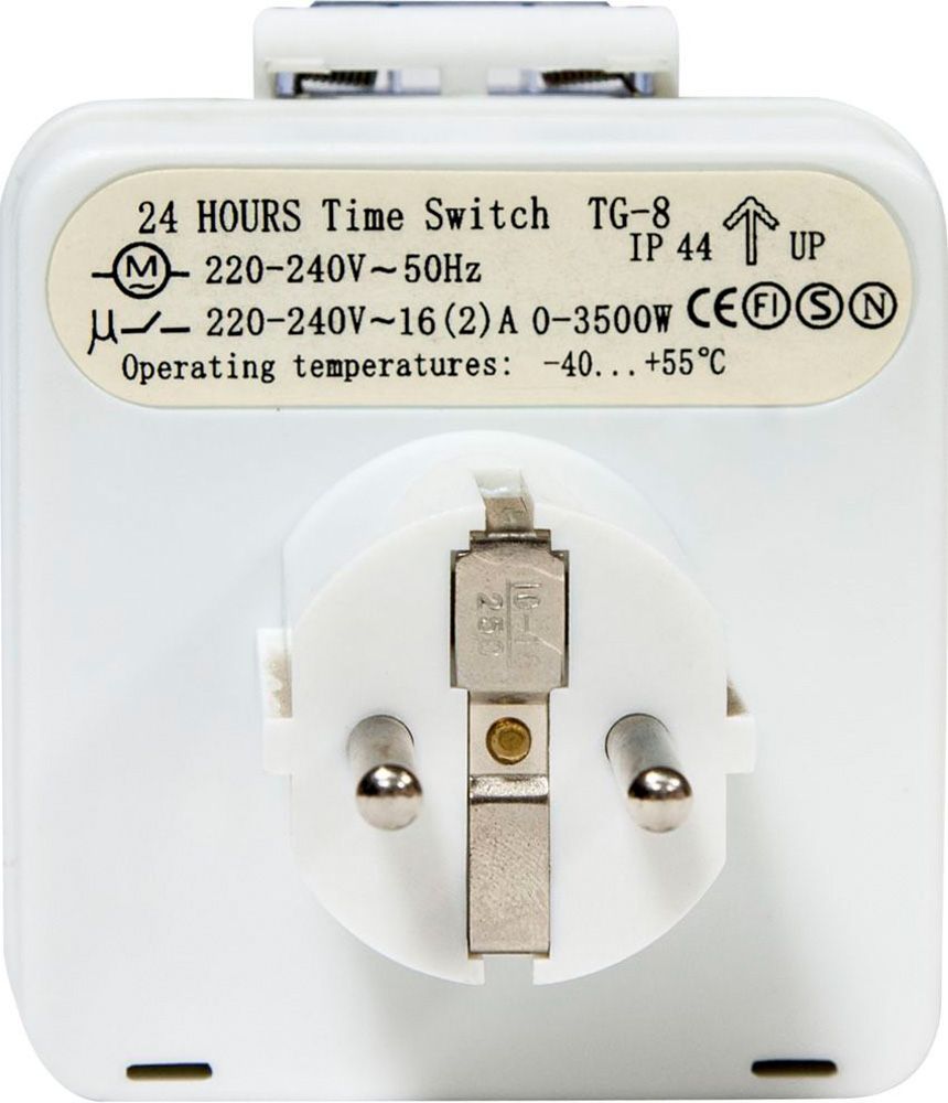 Розетка с таймером (суточная) механическая IP44 16А 3500W Feron FERON ТМ31 23204