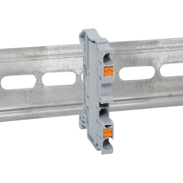 Клеммная колодка пружинная 2,5 Push-in серая EKF PIT-2,5