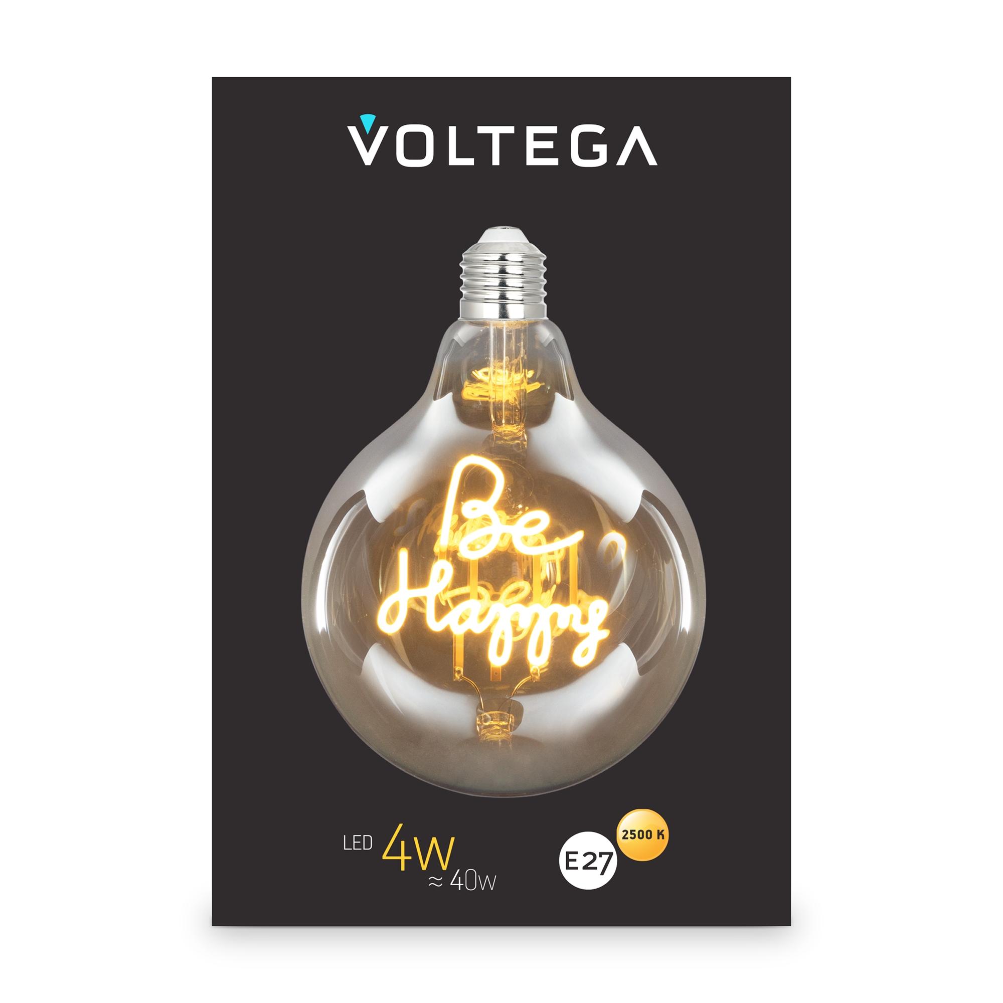 Лампа светодиодная Loft Led G125 4W 2500К E27 Voltega 8556