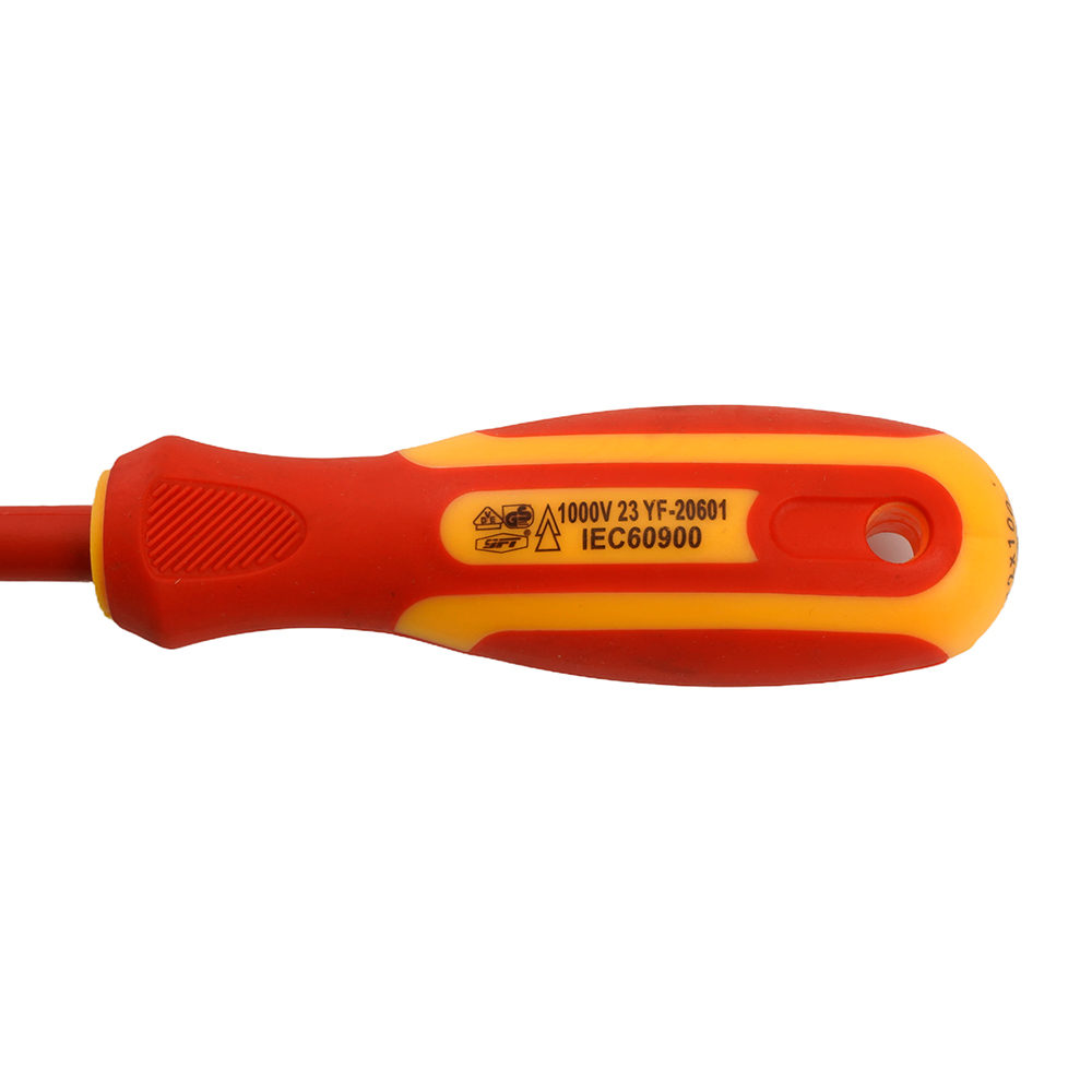 Отвертка крестовая диэлектрическая Pz2х100 1000В STEKKER SDE-PZ2-100 49618