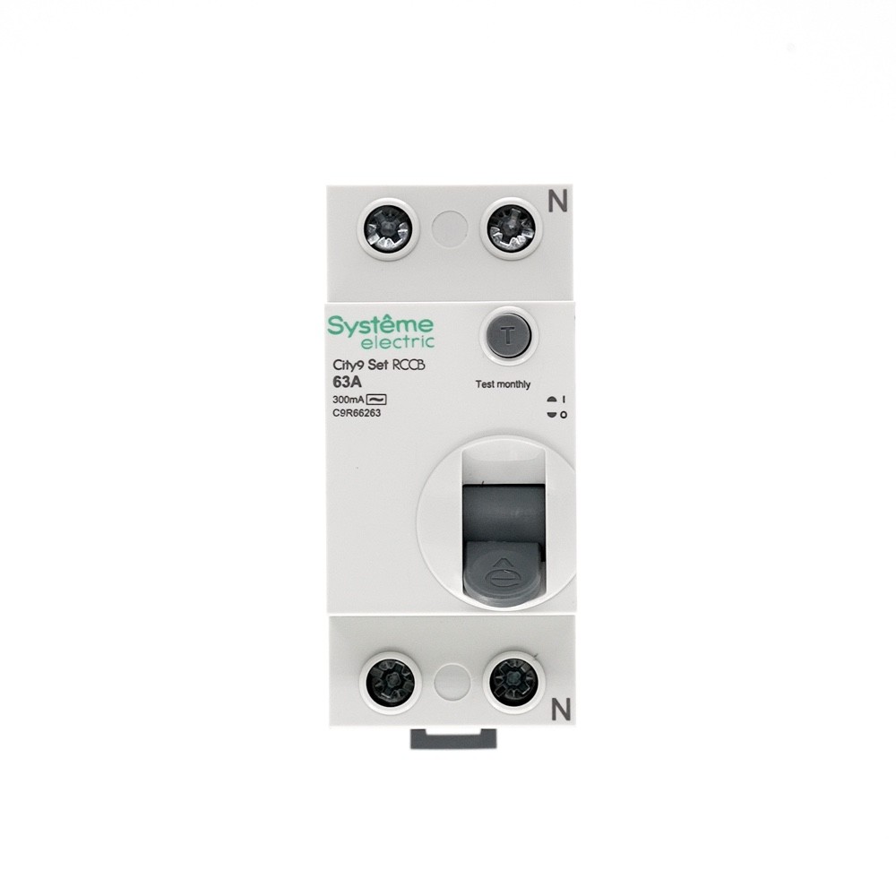 Выключатель дифференциального тока (ВДТ) 63А 2P 300мА Тип-AC 230В City9 Set Systeme Electric C9R66263
