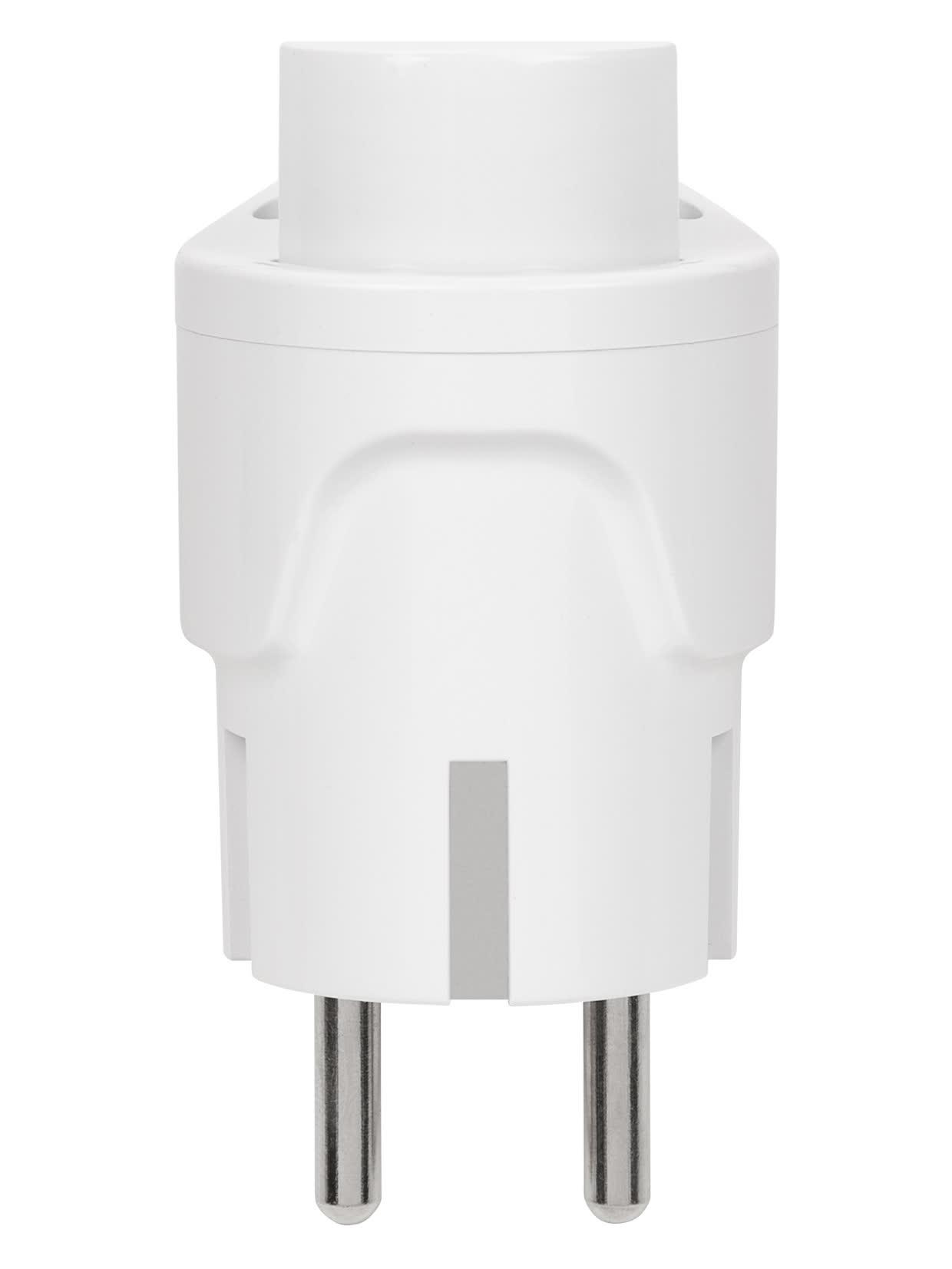 Вилка угловая c/з белая с кнопкой извлечения из сети 16А 250В TDM TDM ELECTRIC SQ1806-0398