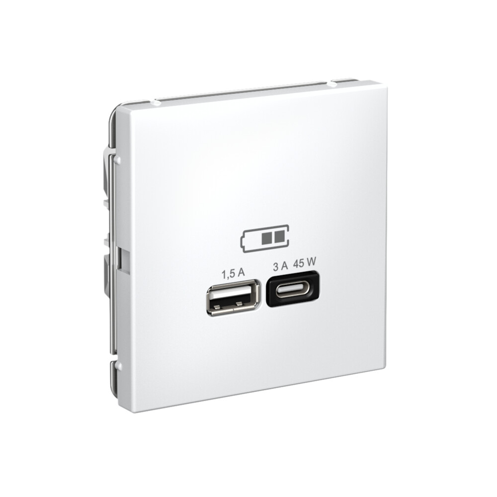 ARTGALLERY USB розетка A + тип-C 45Вт высокоскор.заряд. QC, PD, механизм, лотос Systeme Electric GAL001329