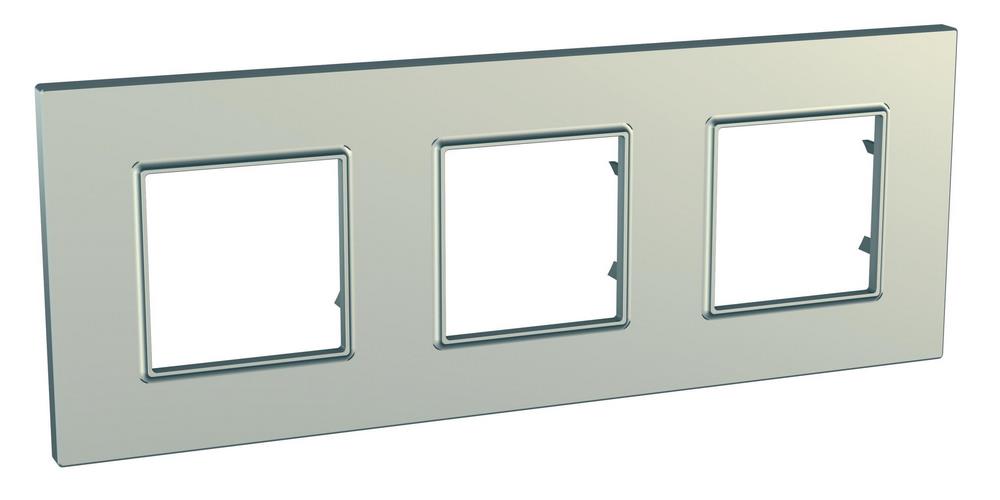 UNICA QUADRO Рамка 3 поста титан Schneider Electric MGU6.706.57