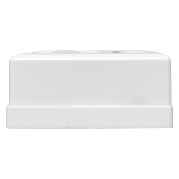 Розетка настенная TERACOM Cat.5E неэкранированная 2 порта RJ-45 Dual IDC белая EKF TRC-WBOX-2RJ45-5EUTP-WH