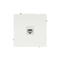 Компьютерная розетка RJ-45 без шторки, кат.5е одинарная, KANT, белый песок DKC 7010663
