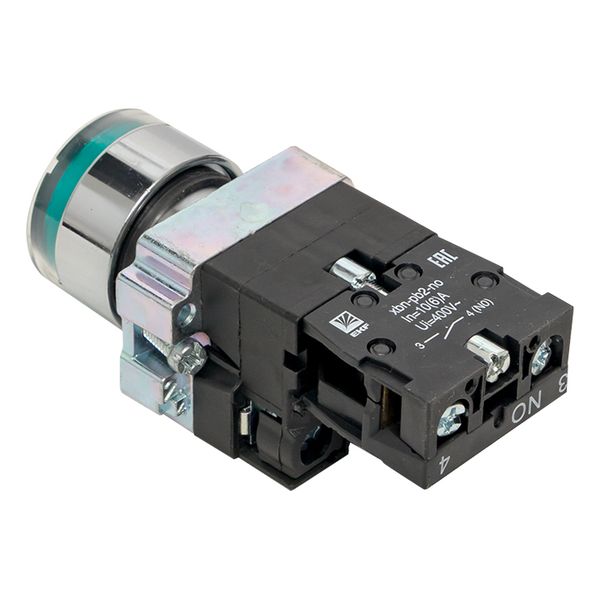 Кнопка BA31 с подсветкой 230В зеленая NO PROxima EKF xb2-bw31-230