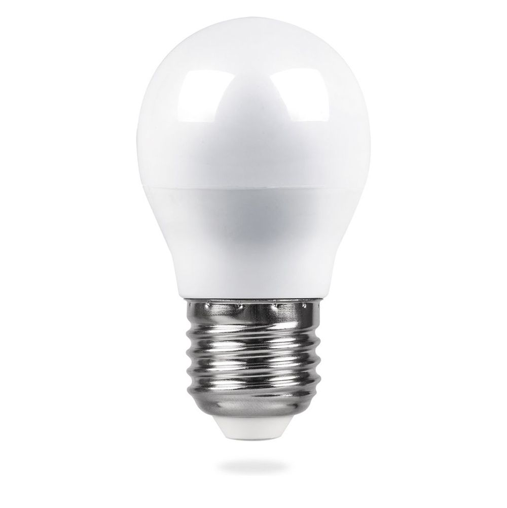 Лампа светодиодная LED 5вт Е27 белый шар FERON LB-38 25405