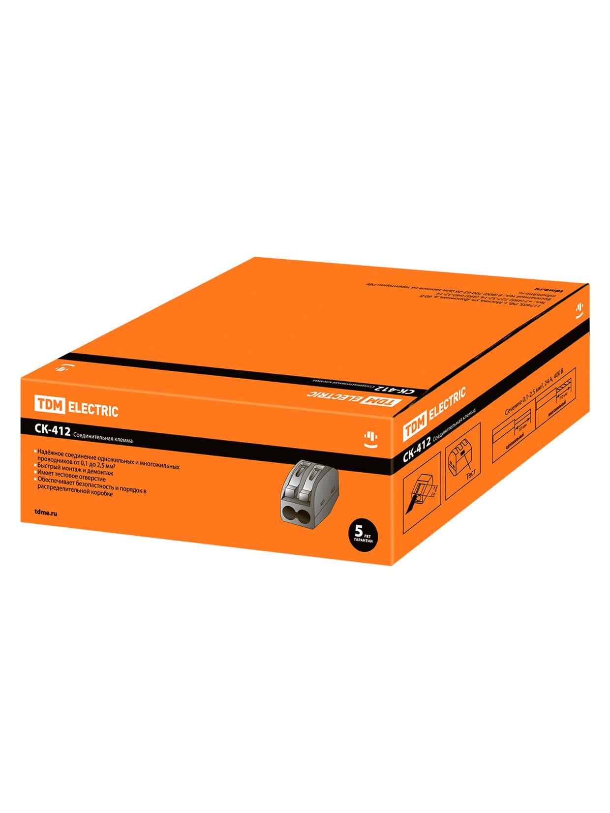 Соединительная клемма СК-412 (2,5кв.мм) TDM ELECTRIC SQ0527-0001