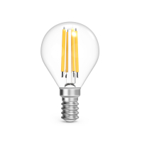 Лампа светодиодная филаментная LED 13 Вт 1150 лм 4100К шар P45 нейтральный E14 AC 220В прозрачная колба Black Filament GAUSS 105801213