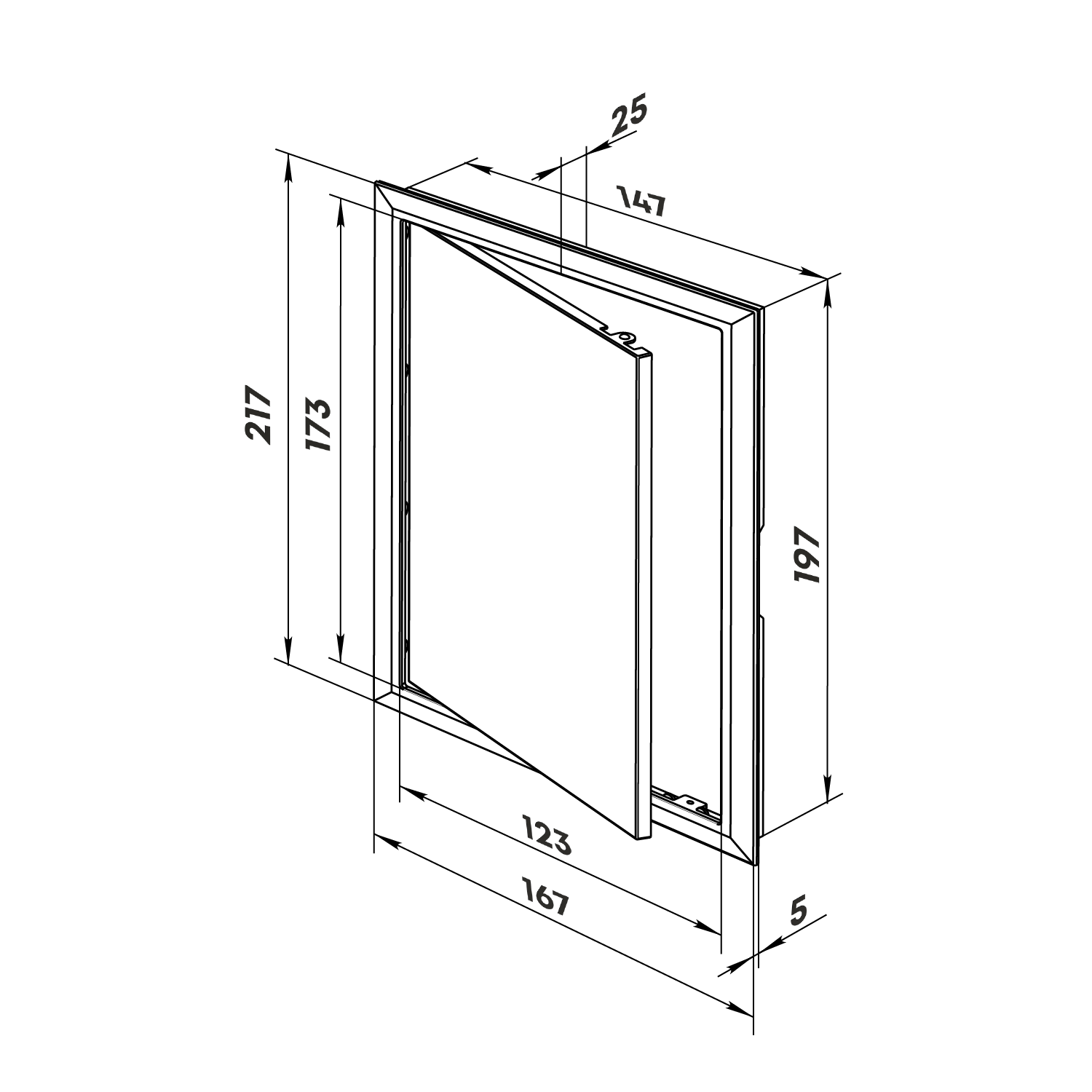 Люк-дверца ревизионный 1520 ZERNBERG 10205771 00-020577  