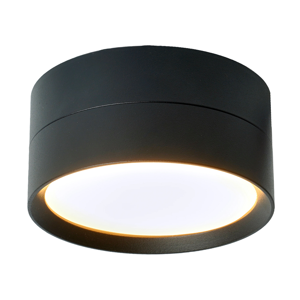 Светильник ДПО-12w GX53 без лампы черный FERON HL357 48739