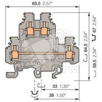 Клемма винтовая MA2.5/5 D2 2.5 мм.кв ABB 5490R1300        1SNA115490R1300