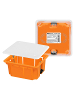 Распаячная коробка СП 92х92х45мм крышка пл. лапки IP20 инд. штрихкод TDM TDM ELECTRIC SQ1403-1022