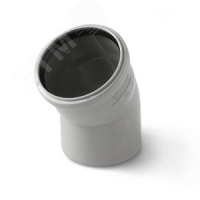 Отвод 110 45 град, для внутренней канализации, серый PRO AQUA 100145