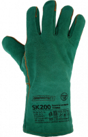 Краги спилковые пятипалые утепленные искусственным мехом, бирюзовые, ArmProtect SK200, р.10 Азбука Защиты 4631161388506