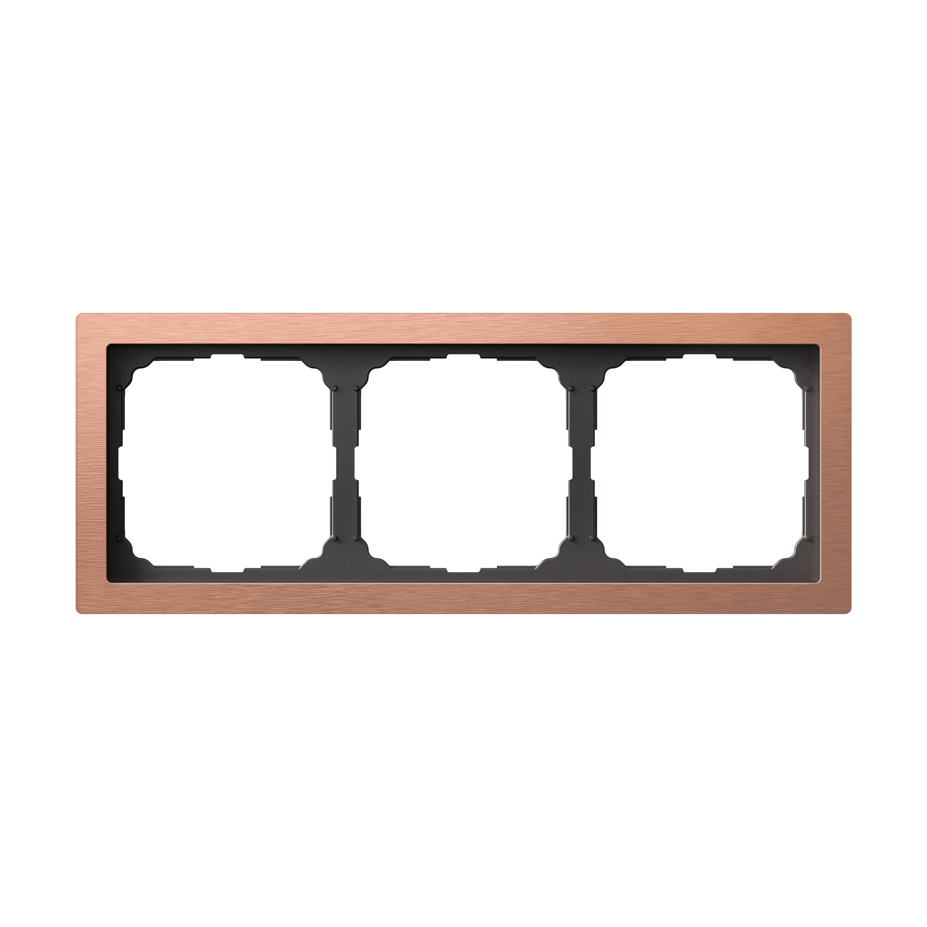 ARTGALLERY PURE 3-постовая РАМКА, МЕТАЛЛ МЕДЬ Systeme Electric GAL312503