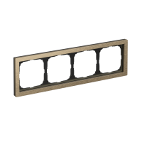 ARTGALLERY PURE 4-постовая РАМКА, МЕТАЛЛ ЛАТУНЬ Systeme Electric GAL312204