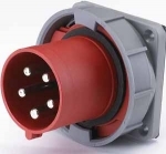 Вилка кабельная 63А 3Р+PE+N IР67 380В для скрытой проводки Dekraft 26067DEK