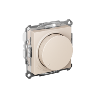 ATLASDESIGN СВЕТОРЕГУЛЯТОР (диммер) повор-нажим, LED, RC, 400Вт, мех., БЕЖЕВЫЙ Systeme Electric ATN000223