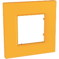 UNICA QUADRO Рамка 1 пост оранжевая Schneider Electric MGU4.702.29