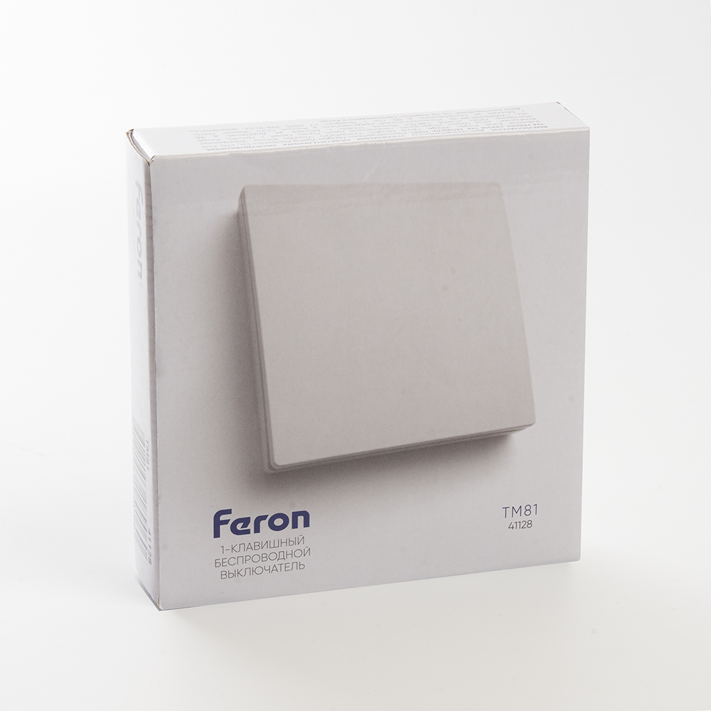 Выключатель дистанционного управления 230V 500W одноклавишный, белый, Feron FERON TM81 41128