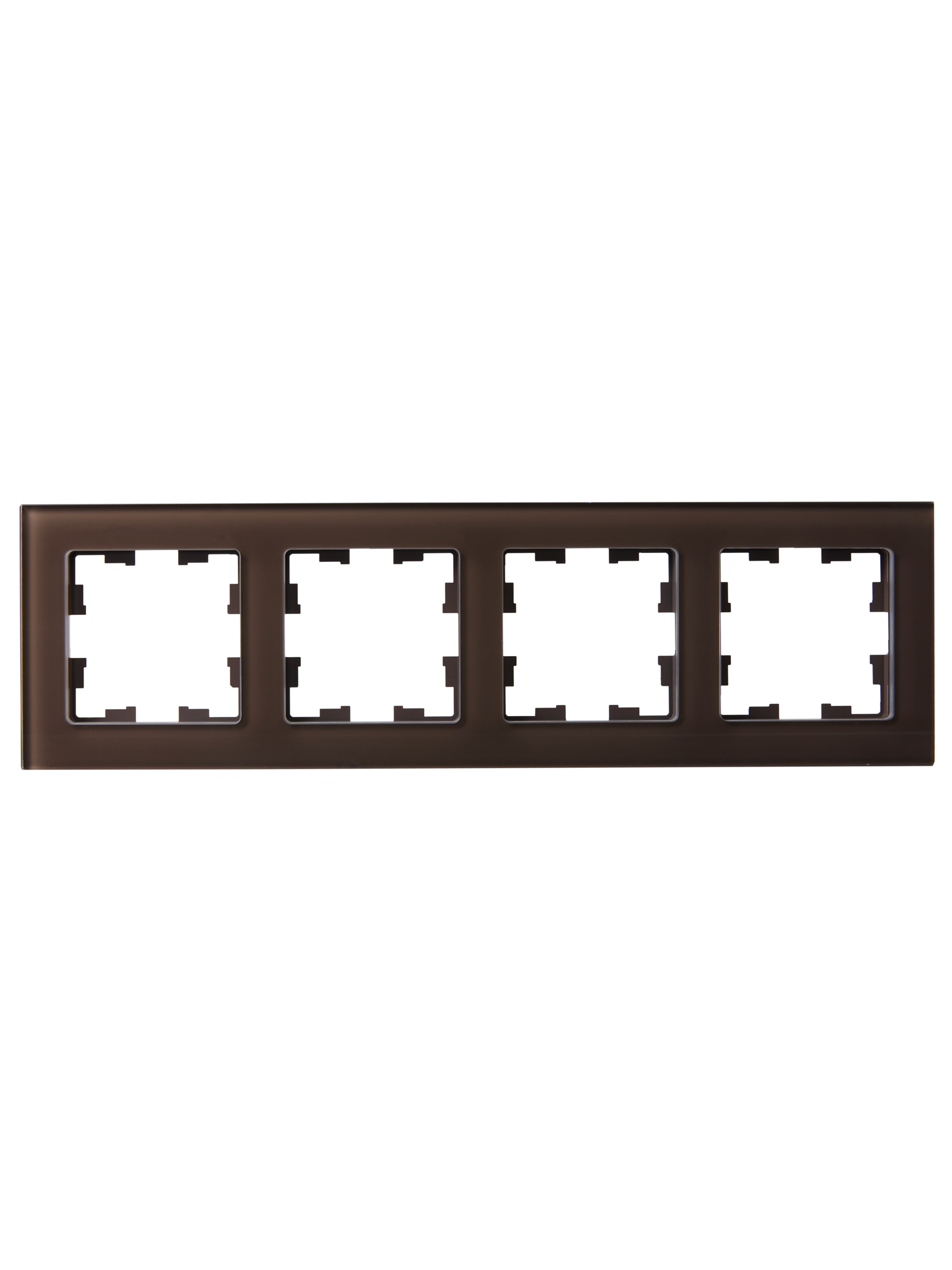 BRITE Рамка 4 поста РУ-4-2-БрТБ стекло бронза IEK BR-M42-G-K45