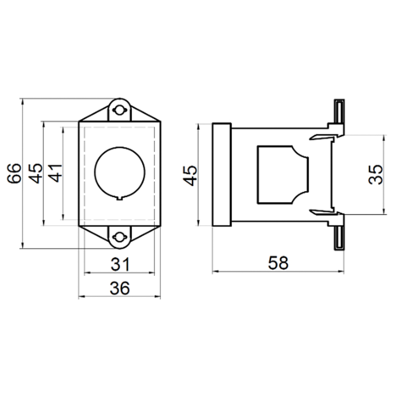 Адаптер для установки на DIN-рейку REXANT 36-9011