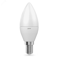 Лампа светодиодная LED 7 Вт 590 лм 4100К свеча нейтральный E14 AC 220В диммируемая Black GAUSS 103101207-D